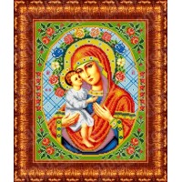 Схема для вышивания бисером "Икона Божией Матери Жировицкая"